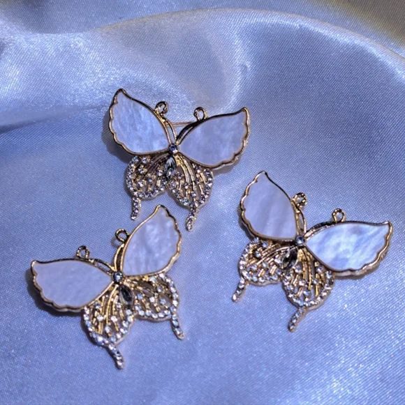 "3" Butterfly ABALONE Pins - Picture 3 of 4